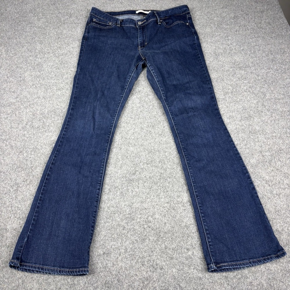 Levi's 715 Bootcut Jeans Women's‎ 32 Dark Wash Western Blue Denim Casual Rodeo